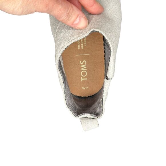 TOMS Women’s Leilani Booties – Drizzle Grey Suede – Size 7 - Picture 8 of 8